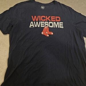 Boston Red Sox '47 Men's Navy 'Wicked Awesome' Graphic Tee